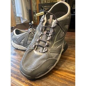 Eddie Bauer Mens Size 12 Medium‎ Gray Leather Textile Athletic Shoes